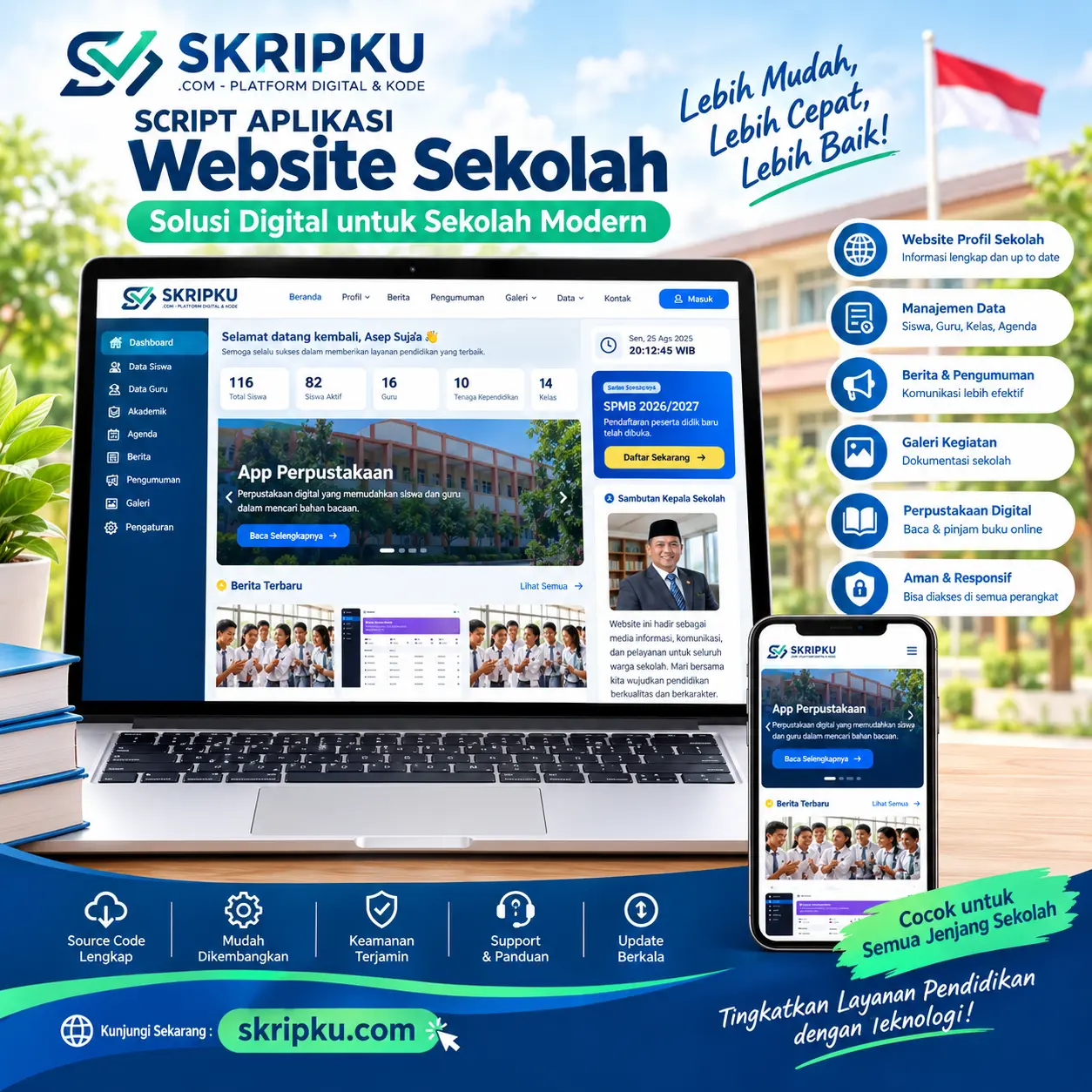Script Portal Web Sekolah